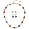 Ancient Gems Multistone Statement Necklace and Triple-Drop Lapis Earrings Set*The Met Store Shop
