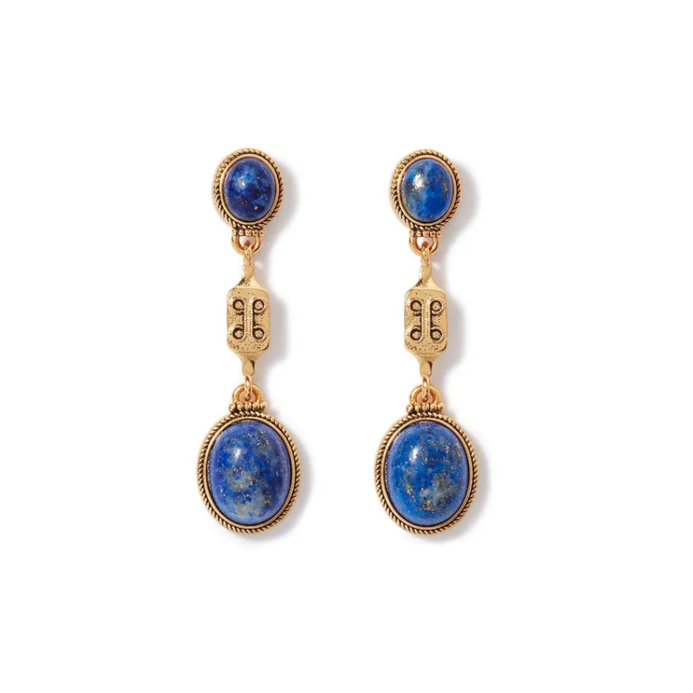 Ancient Gems Multistone Statement Necklace and Triple-Drop Lapis Earrings Set*The Met Store Shop