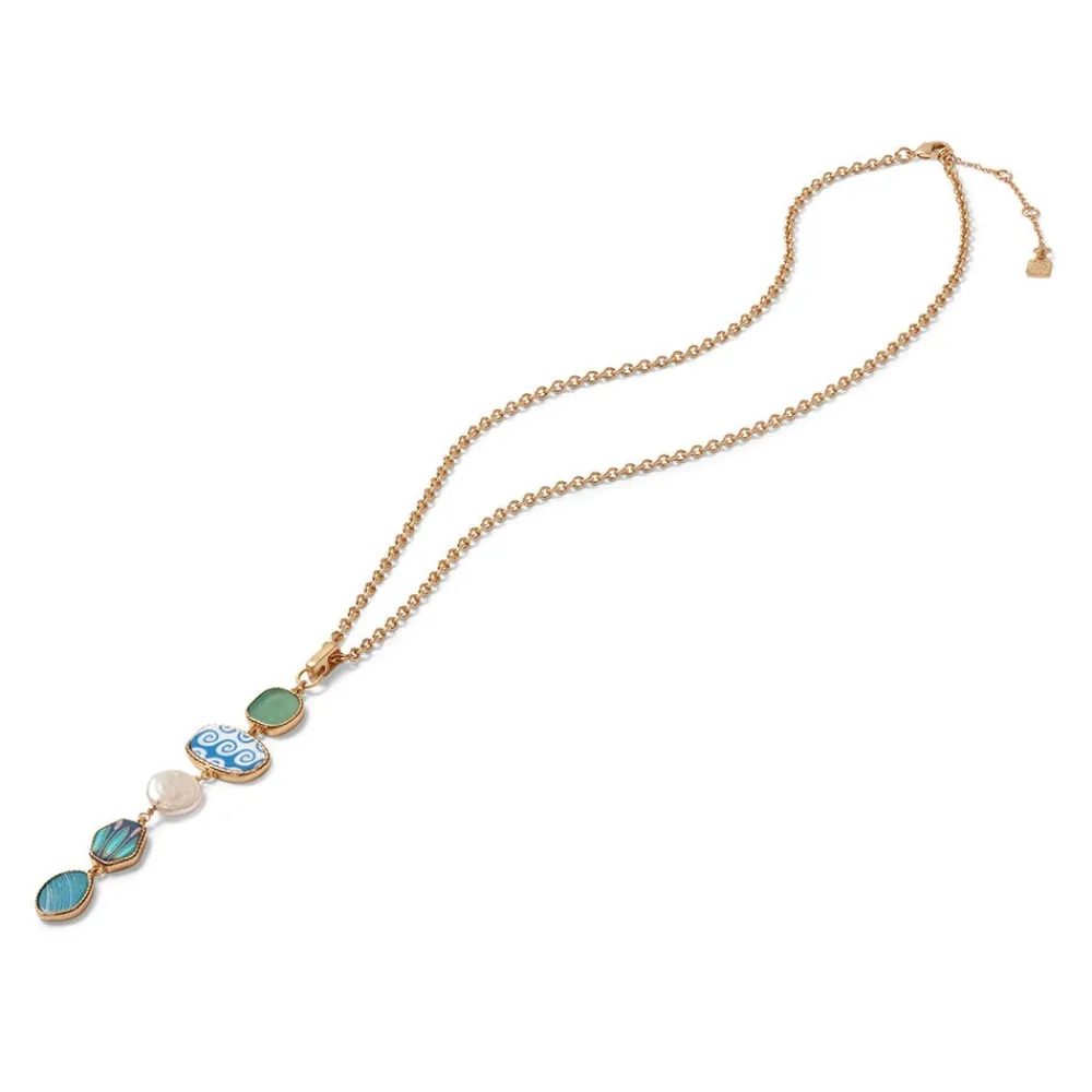 Ancient Mixed Motifs Glass Pendant Drop Necklace*The Met Store Best Sale