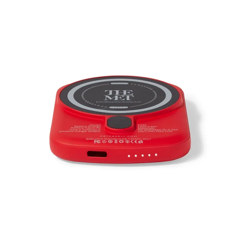 Casely Met Logos Power Pod Wireless Charger*The Met Store Best