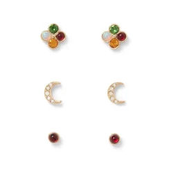 Celestial Symbols Stellar Stud Earrings Set*The Met Store Store