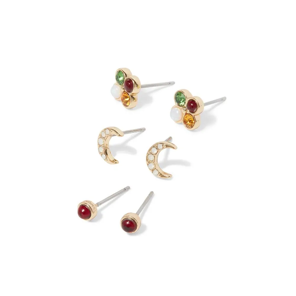 Celestial Symbols Stellar Stud Earrings Set*The Met Store Store