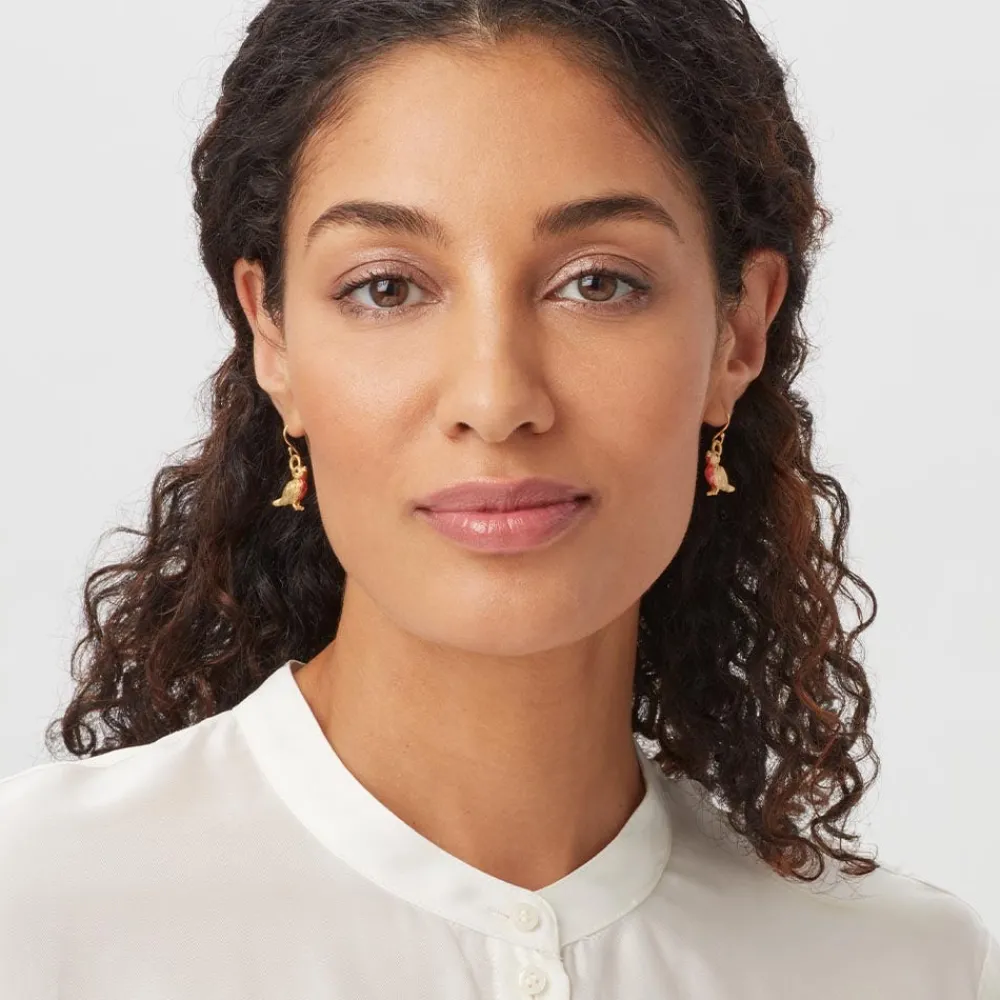 Chinese Bird Drop Earrings*The Met Store Fashion