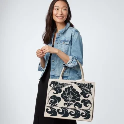 Chinese Peony Oversize Structured Tote*The Met Store Hot