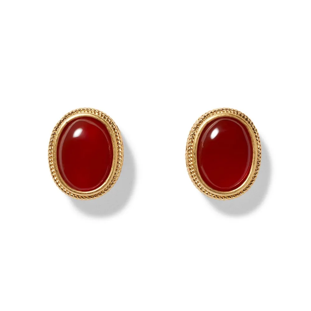 Classical Carnelian Stud Earrings*The Met Store Fashion