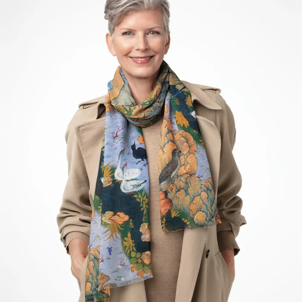 Concourse of the Birds Oblong Scarf*The Met Store Clearance