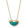 Cypriot Jade Crescent Pendant Necklace*The Met Store Cheap