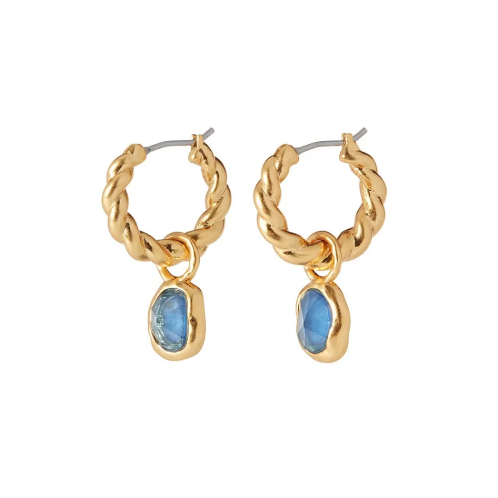 Cypriot Twist Hoop Earrings with Removable Charms*The Met Store Online