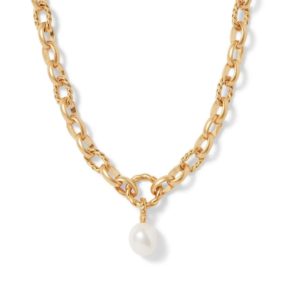 Cypriot Twist Pearl Chain Pendant Necklace*The Met Store Cheap