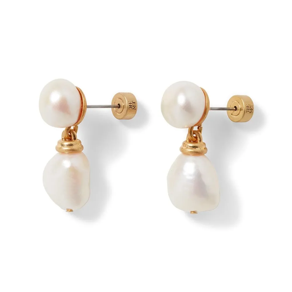 Cypriot Twist Pearl Double-Drop Earrings*The Met Store Outlet