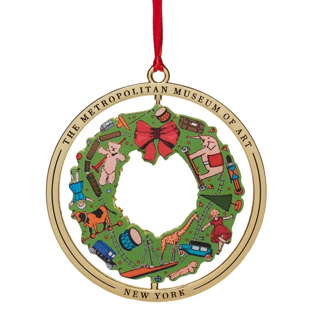 December Wreath Spinning Ornament*The Met Store Outlet