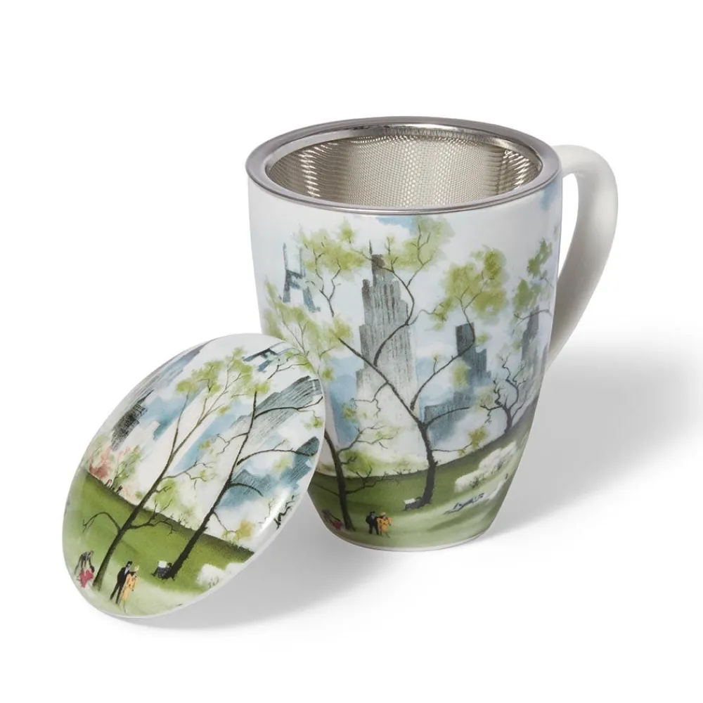 Dehn Spring in Central Park Covered Mug with Tea Infuser*The Met Store Hot