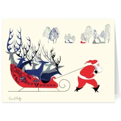 Earle: Santa and Deer Holiday Cards*The Met Store New