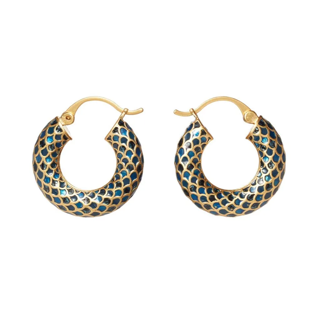Egyptian Feather Hoop Earrings*The Met Store Clearance