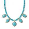 Egyptian Hathor Turquoise Multi-Drop Necklace*The Met Store Cheap