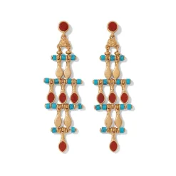Egyptian Nefer Amulet Chandelier Earrings*The Met Store Cheap
