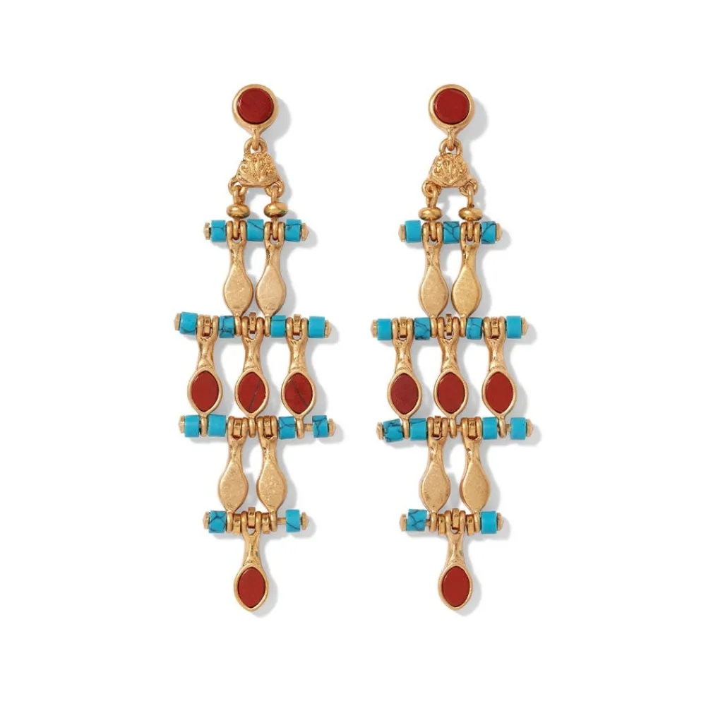 Egyptian Nefer Amulet Chandelier Earrings*The Met Store Cheap