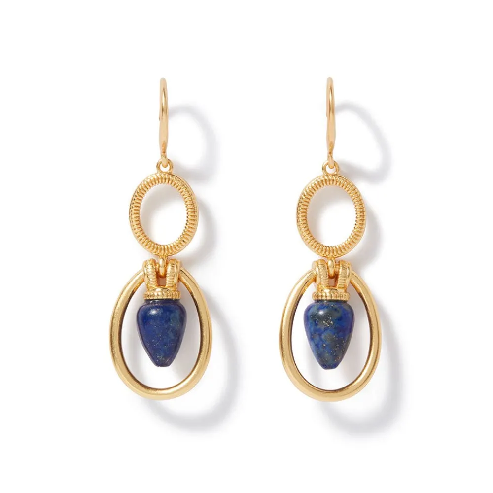 Etruscan Lapis Double-Drop Earrings*The Met Store Flash Sale