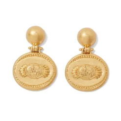 Etruscan Lion Drop Earrings*The Met Store Sale