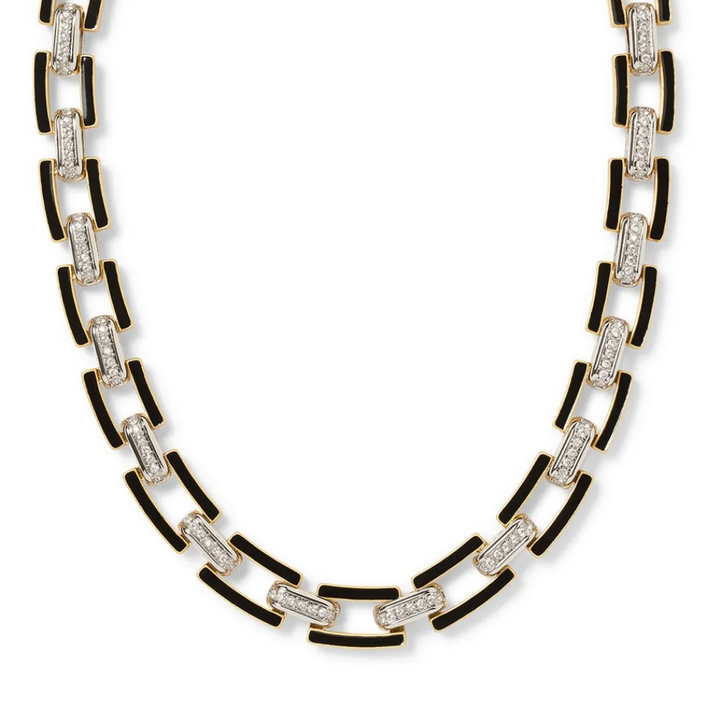 European Buckle Enamel Collar Necklace*The Met Store Store