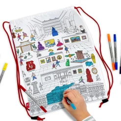 Favorite Galleries of The Met Color & Learn Washable Kids' Drawstring Backpack*The Met Store Best