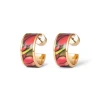 Favrile Tulip Enamel Hoop Earrings*The Met Store Store