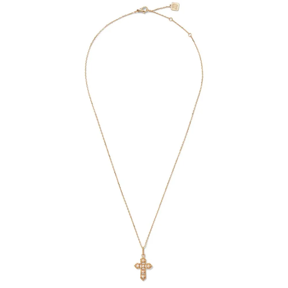 Filipino Pearl Cross Pendant Necklace*The Met Store Cheap