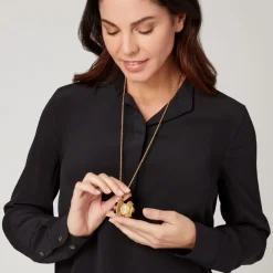 Hand-Enameled Egg Pendant Watch*The Met Store Best