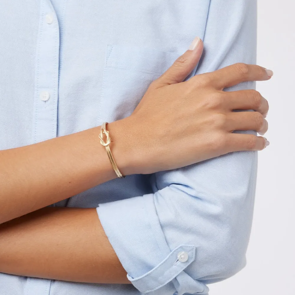 Herakles Knot Hinged Bangle*The Met Store Best