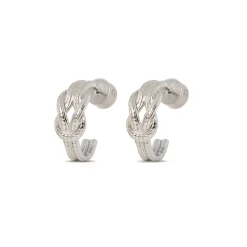 Herakles Knot Hoop Earrings*The Met Store Cheap