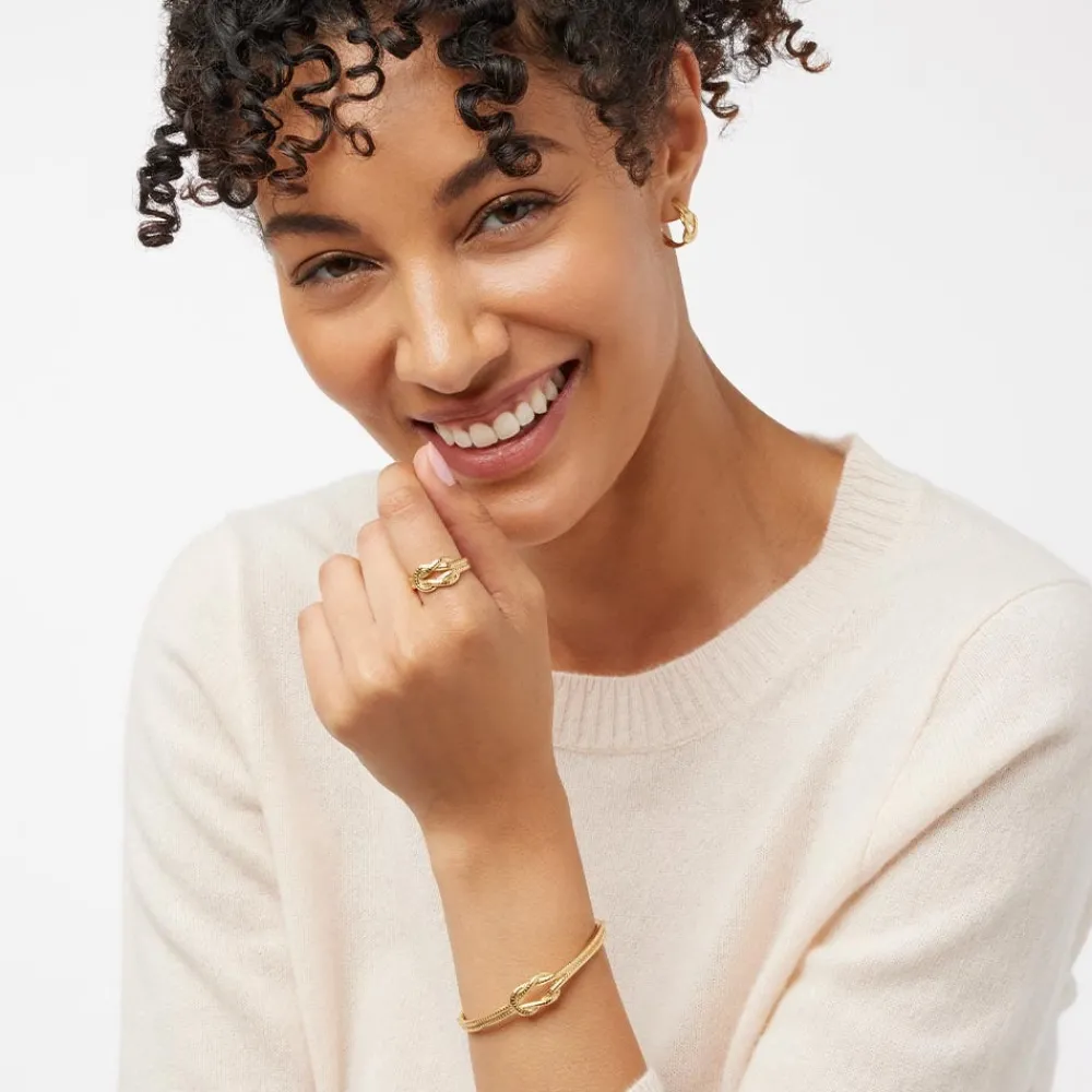 Herakles Knot Hoop Earrings*The Met Store Cheap