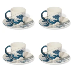 Hokusai Great Wave Espresso Cup and Saucer*The Met Store Outlet