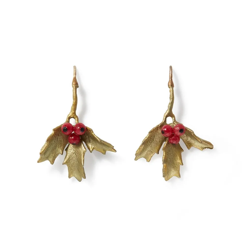 Holly Berry Jade Drop Earrings*The Met Store Store