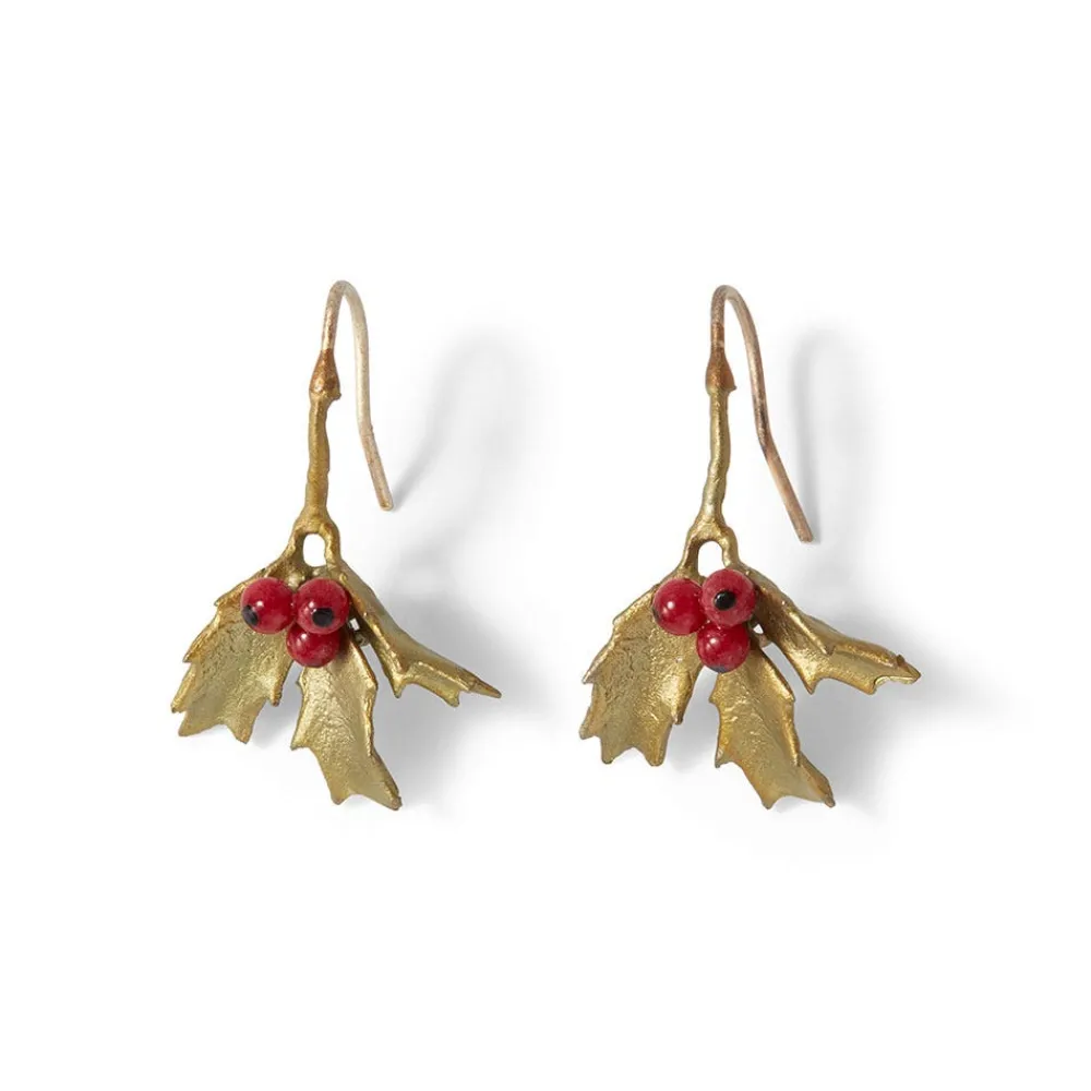 Holly Berry Jade Drop Earrings*The Met Store Store