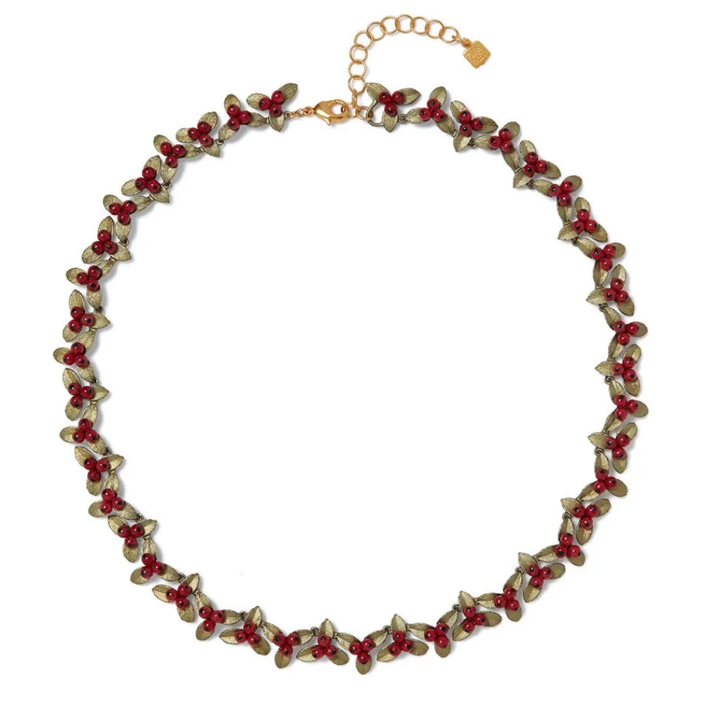 Holly Berry Jade Statement Necklace*The Met Store Hot
