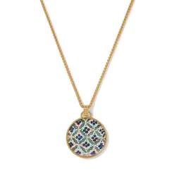 Iznik Cintamani Enamel Pendant Necklace*The Met Store Online