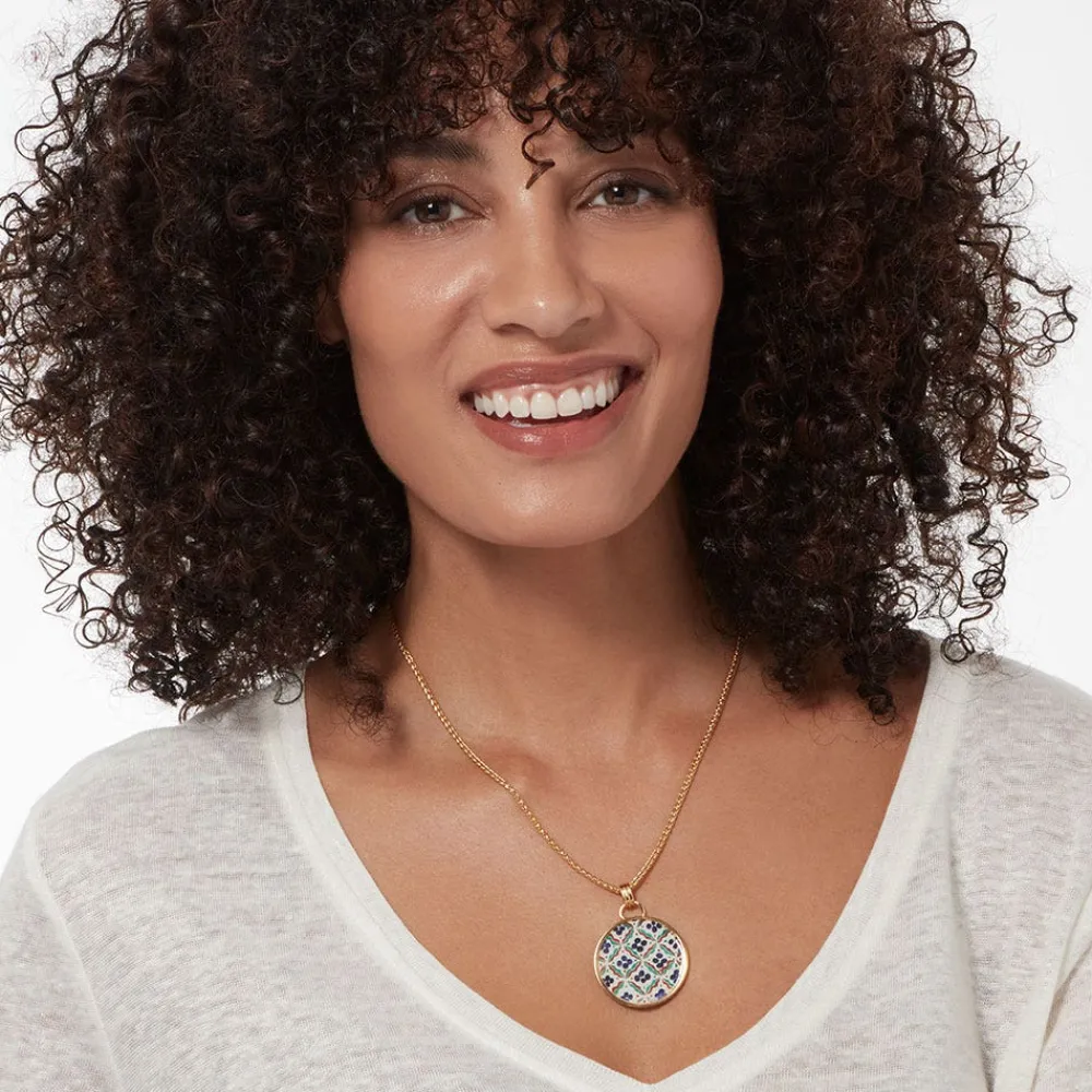 Iznik Cintamani Enamel Pendant Necklace*The Met Store Online