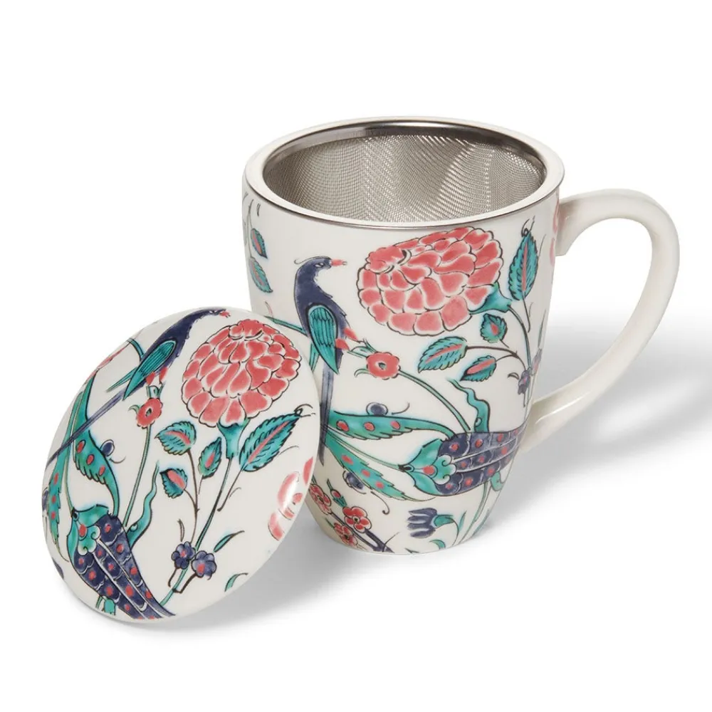 Iznik Garden Covered Mug with Tea Infuser*The Met Store Online