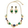 Japanese Imari Collar Necklace and Linear Drop Earrings Set*The Met Store Clearance