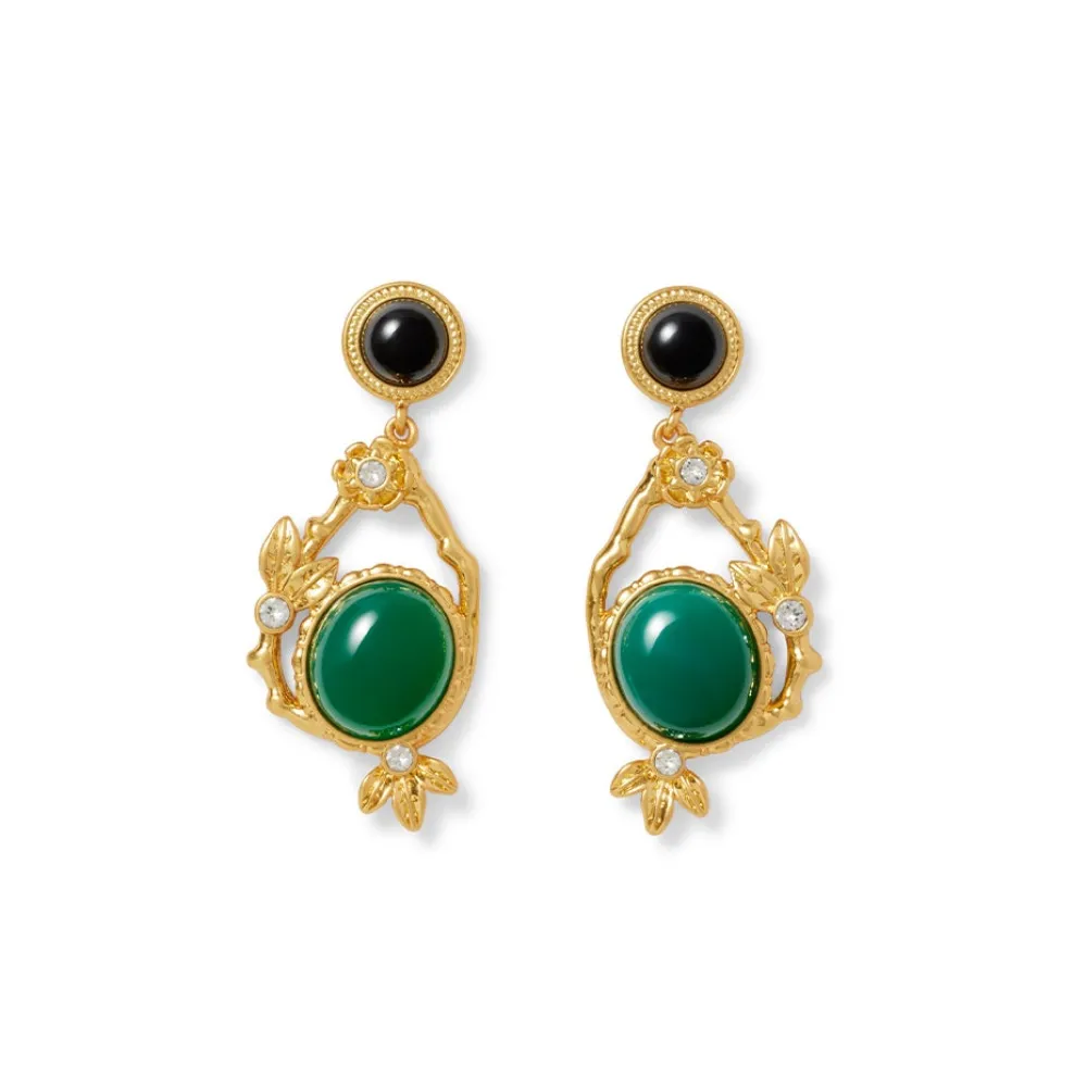 Japanese Imari Collar Necklace and Linear Drop Earrings Set*The Met Store Clearance