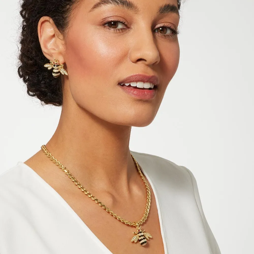 Jeweled Bee Pendant Necklace*The Met Store Discount