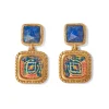 Kashan Carpet Square Drop Earrings*The Met Store Hot