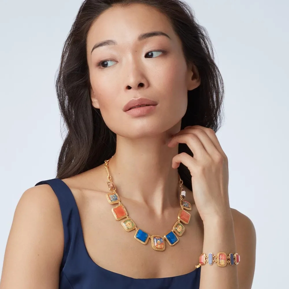 Kashan Carpet Statement Collar Necklace*The Met Store Online