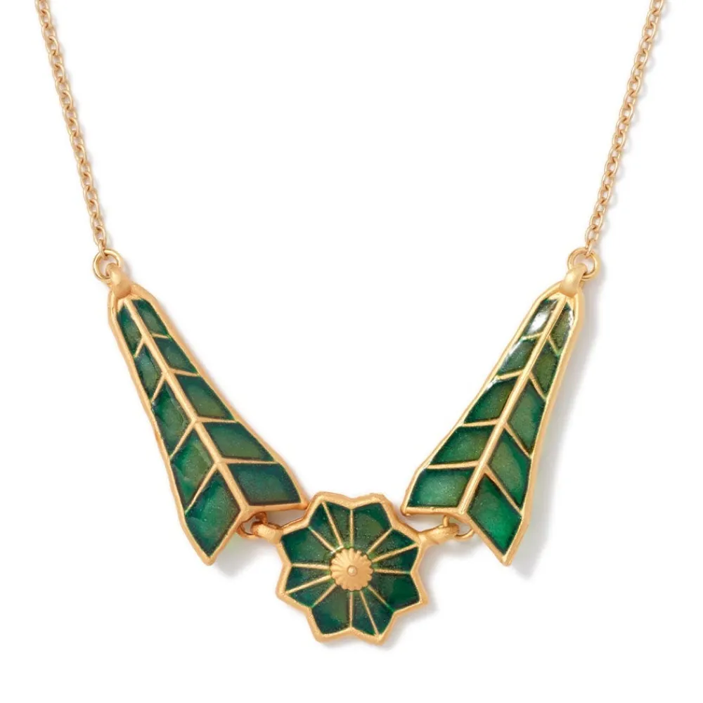 Lotus Pagoda Plique-à-Jour Pendant Necklace*The Met Store Online
