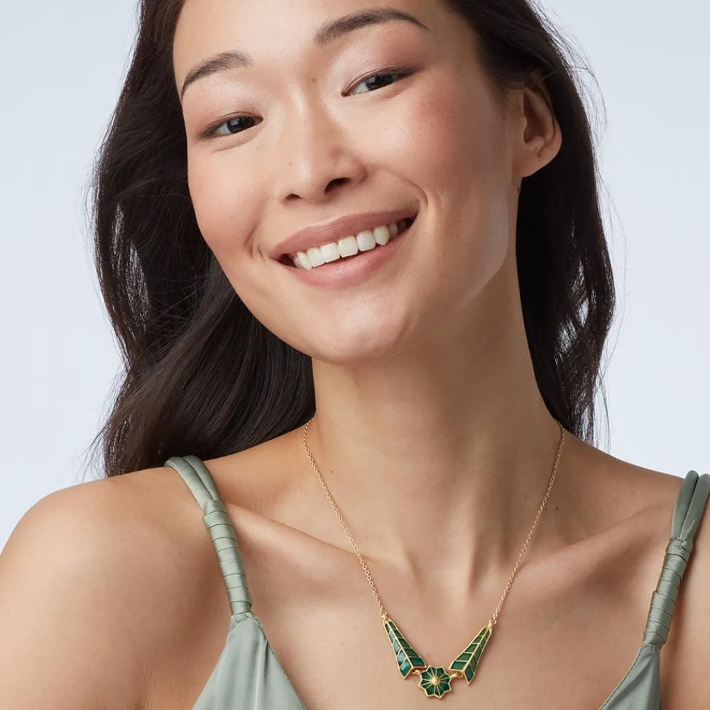 Lotus Pagoda Plique-à-Jour Pendant Necklace*The Met Store Online