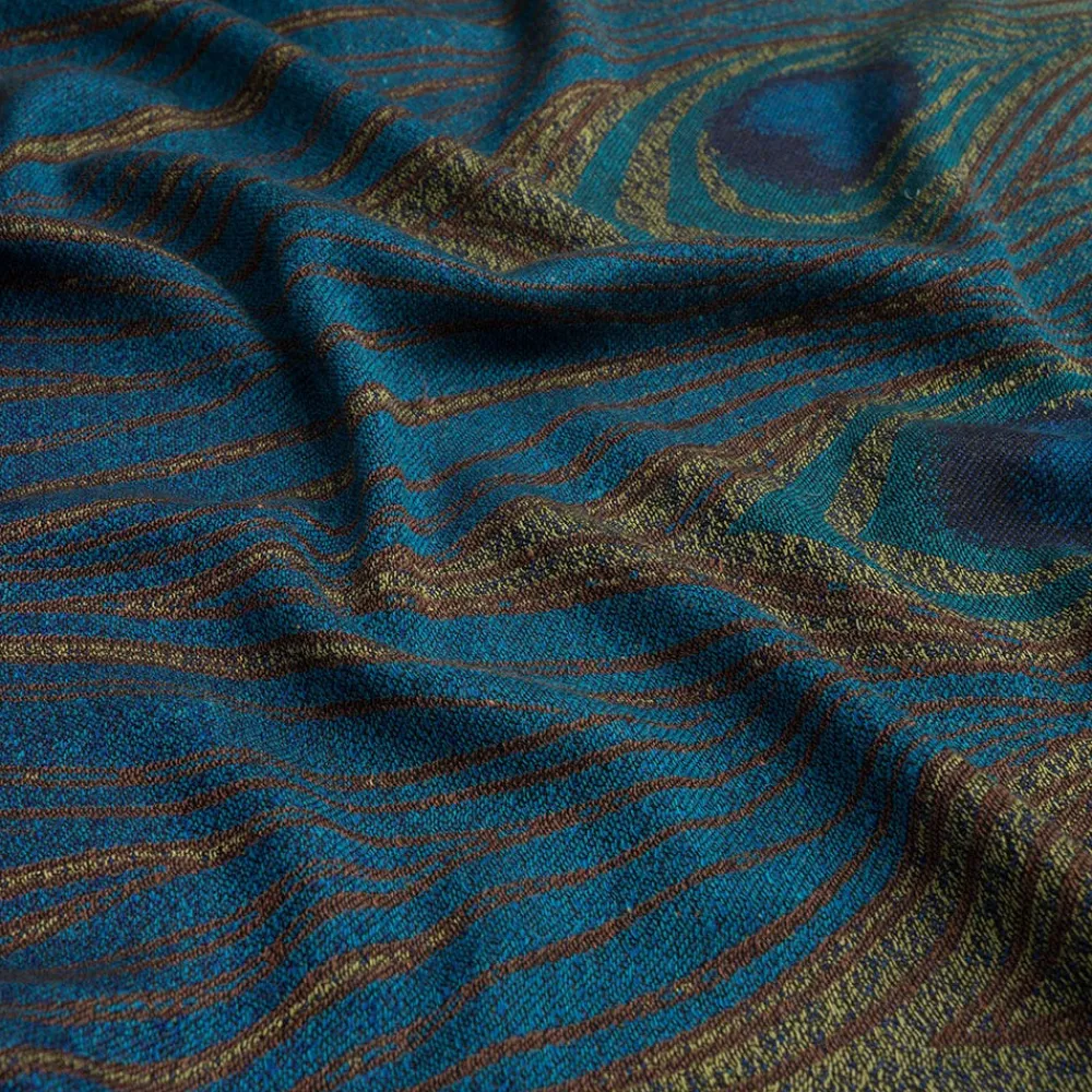 Louis C. Tiffany Peacock Feather Wool-Blend Shawl*The Met Store Cheap