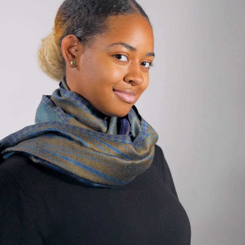 Louis C. Tiffany Peacock Feather Wool-Blend Shawl*The Met Store Cheap