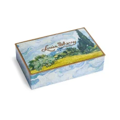 Louis Sherry Van Gogh Wheat Field with Cypresses 12-Piece Chocolate Tin*The Met Store Online