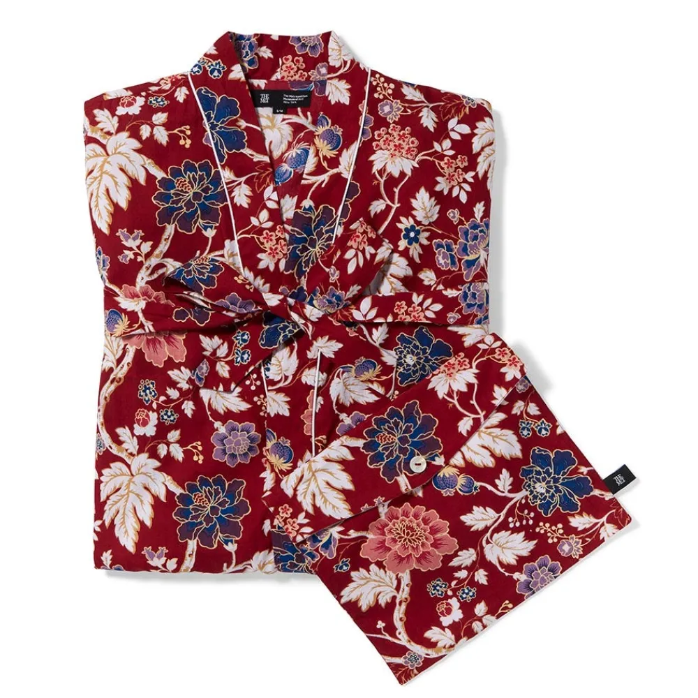 Lyon Floral Cotton Women's Robe*The Met Store Best Sale