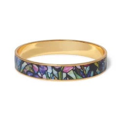 Magnolias and Irises Enamel Bangle*The Met Store New